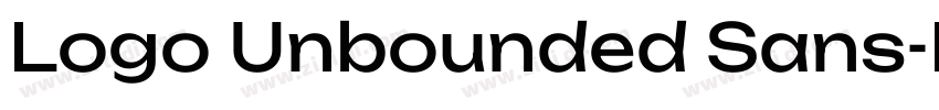 Logo Unbounded Sans字体转换